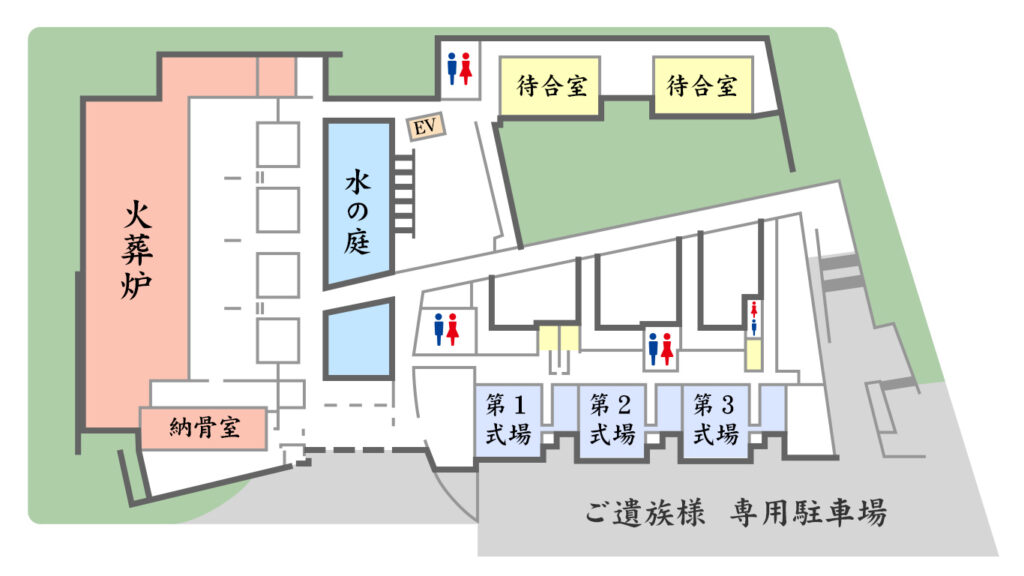 堺市立斎場内マップ