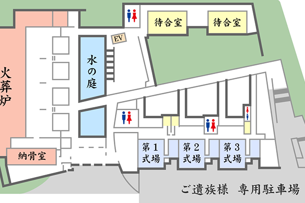 堺市立斎場内マップ